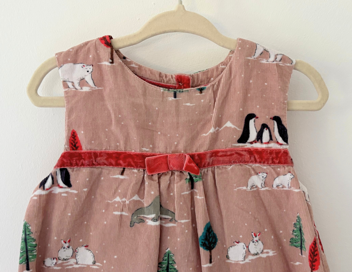 Mini Boden Winter Print Dress