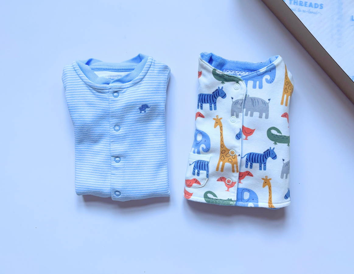 JoJo Maman Bebe Boys Bodysuit & Jacket Set - Newborn