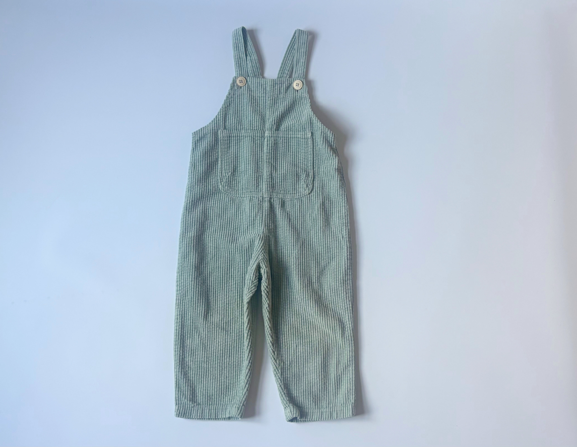 Zara Boys Teal Jumper & Dungaree Duo 3-4y