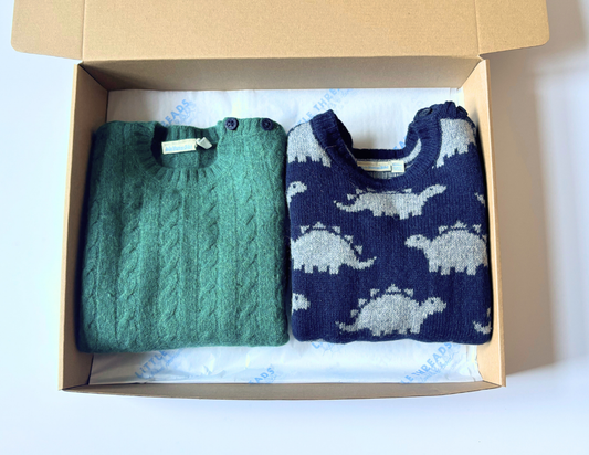 JoJo Maman Bebe Boys Knitted Jumper Duo 18-24m