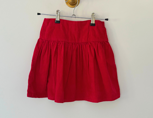 JoJo Maman Bebe Red Corduroy Skirt