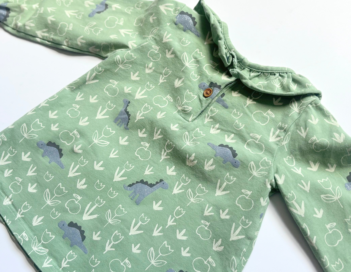 M&S dinosaur print smock top