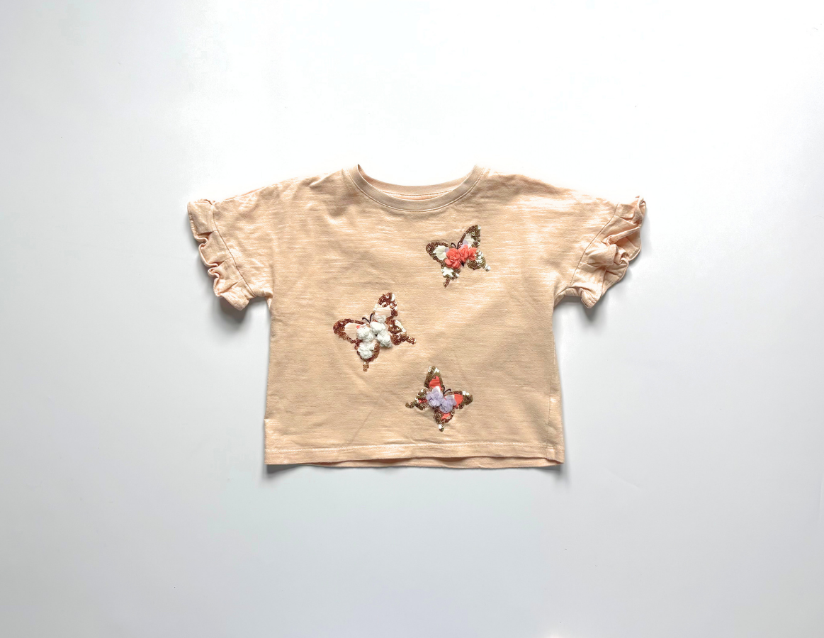 John Lewis embroidered sequin t-shirt
