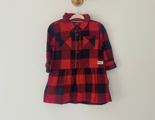 Baby Roots Tartan Shirt Dress