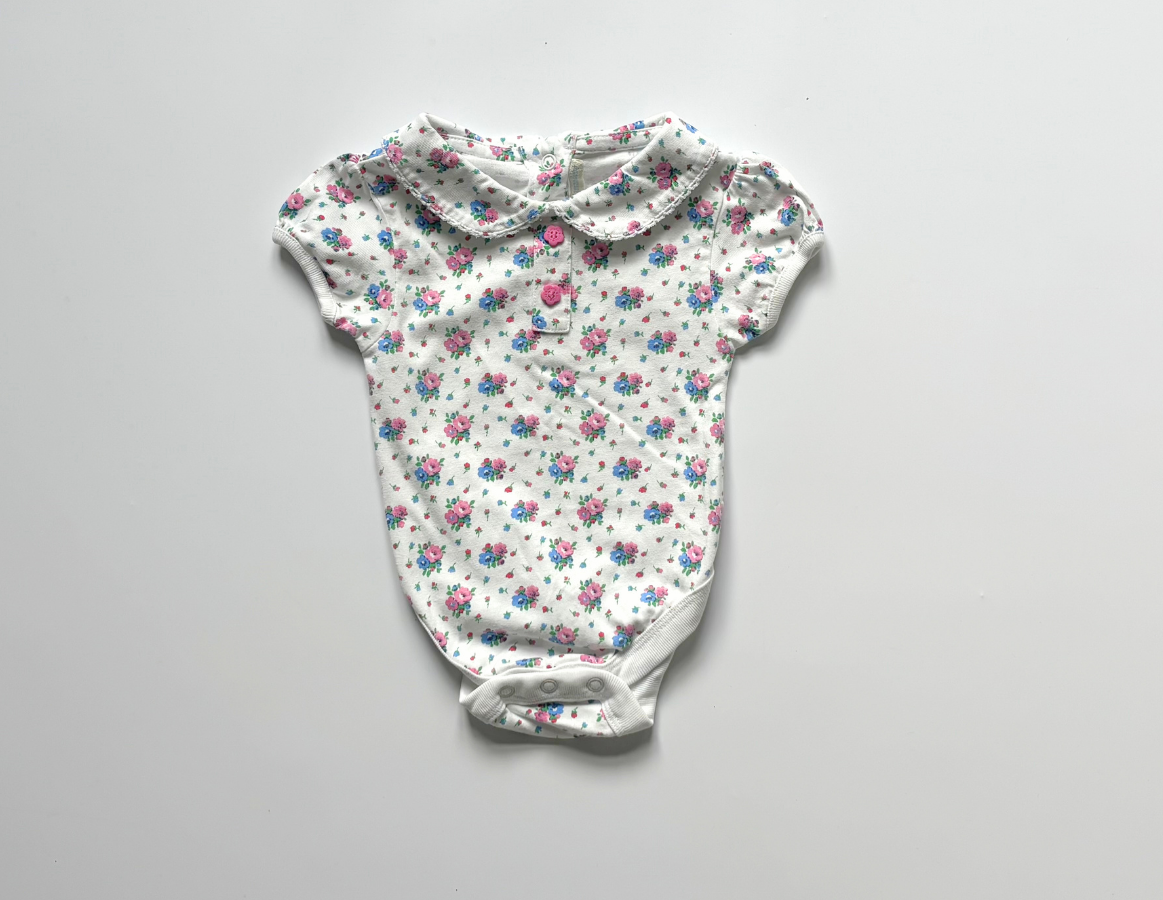 JoJo Maman Bebe floral collared vest