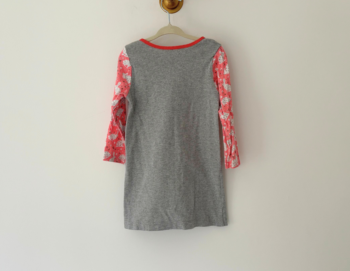 Mini Boden Spring Rabbit Cotton Dress