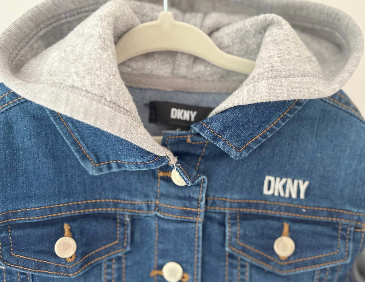 DKNY Denim & Jersey Hooded Jacket