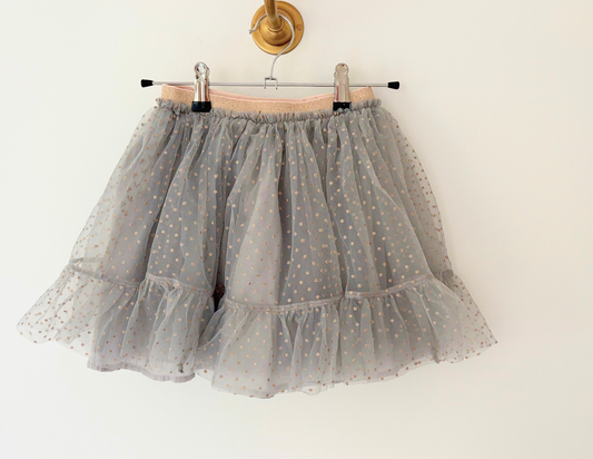 Next Grey & Rose Gold Sparkly Tulle Party Skirt