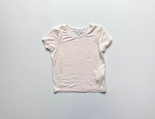 Little White Company pink sequin t-shirt