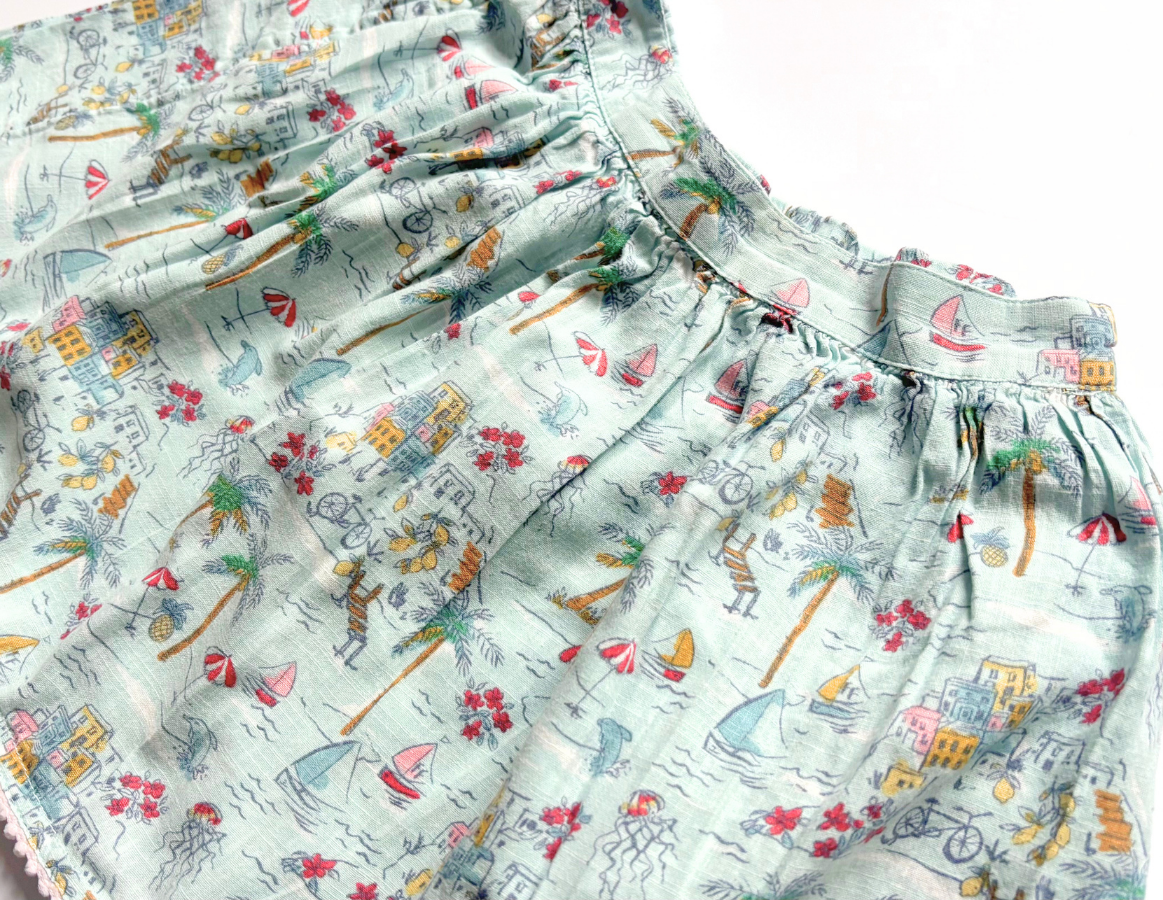 Fat Face girls seaside print summer skirt
