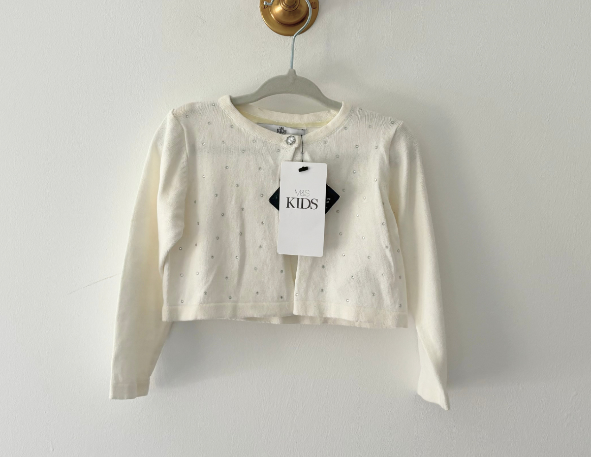 M&S Ivory Sparkle Cardigan - BRAND NEW