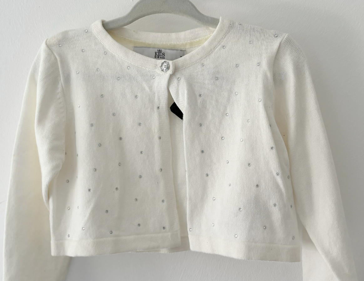 M&S Ivory Sparkle Cardigan - BRAND NEW