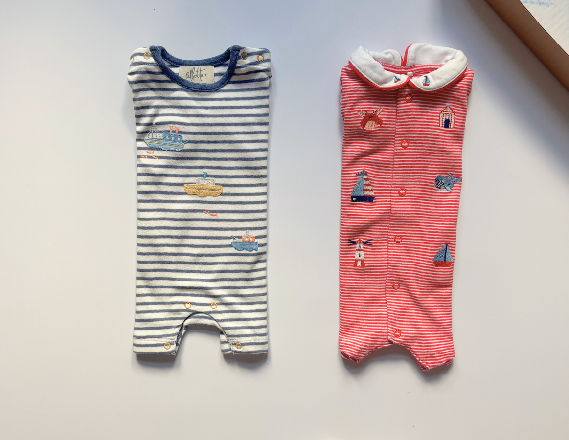 By the Seaside - Boys Summer Romper Selection 0-3m