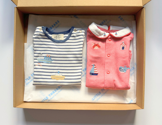 By the Seaside - Boys Summer Romper Selection 0-3m