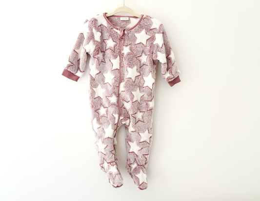 Next Star Print Fleece Onesie