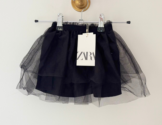 Zara Black Tulle Party Skirt - BRAND NEW