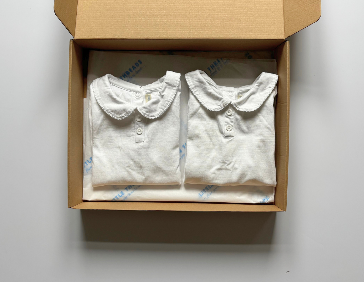 JoJo Maman Bebe Girls Collared Vest Duo 3-4y