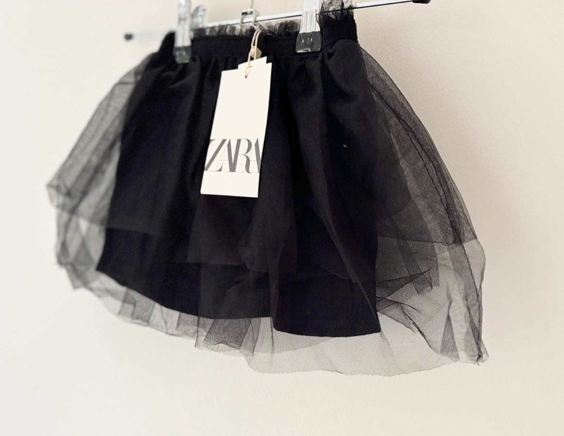 Zara Black Tulle Party Skirt - BRAND NEW