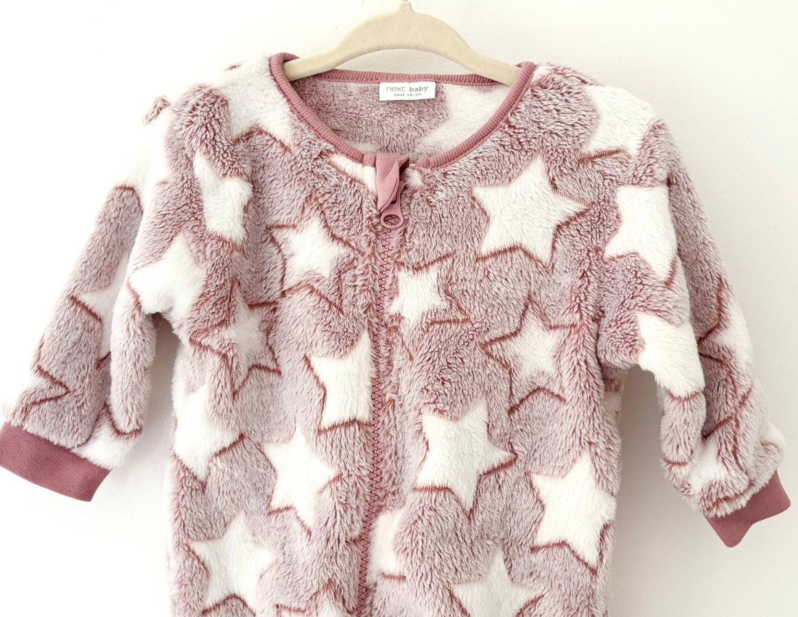 Next Star Print Fleece Onesie