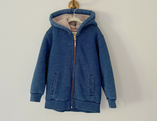 Mini Boden Fleece-lined Hooded Jacket