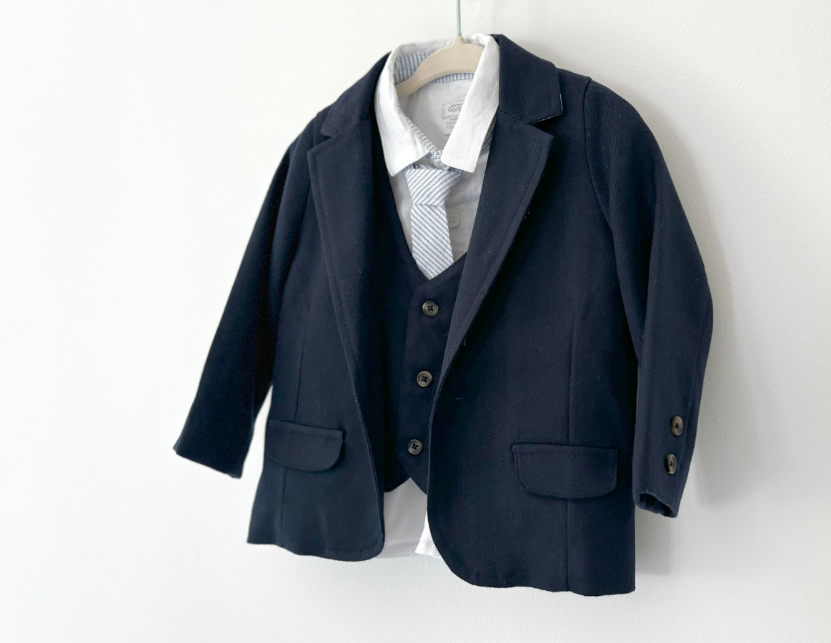 Mamas & Papas Blazer, Shirt, Waistcoat & Tie Set