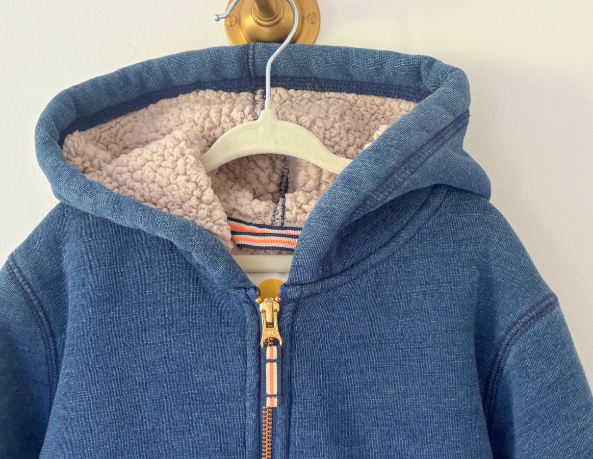 Mini Boden Fleece-lined Hooded Jacket