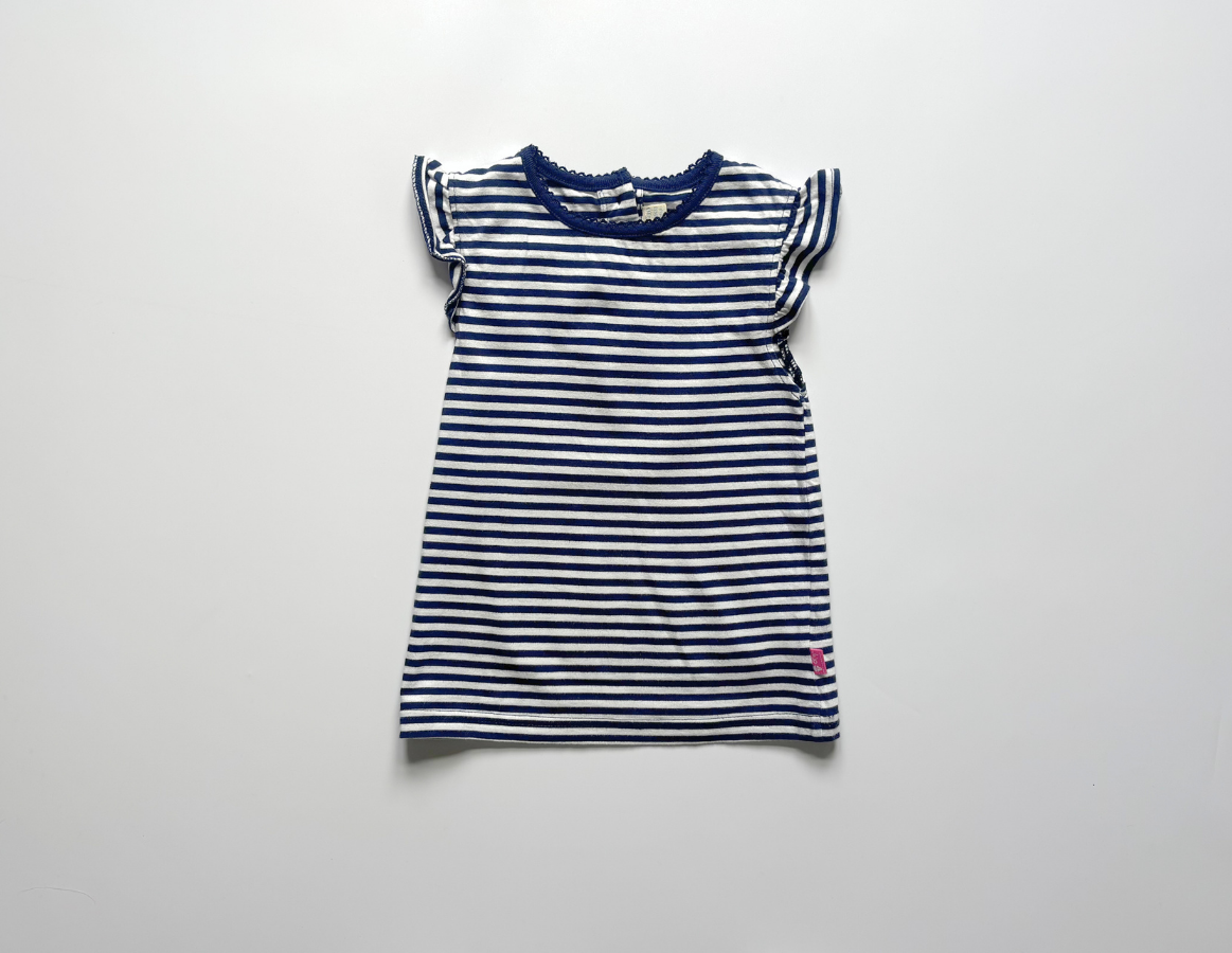 JoJo Maman Bebe striped girls summer t-shirt
