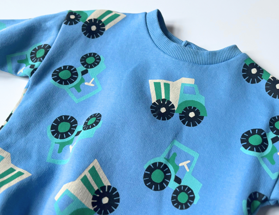 M&S cotton tractor print tracksuit