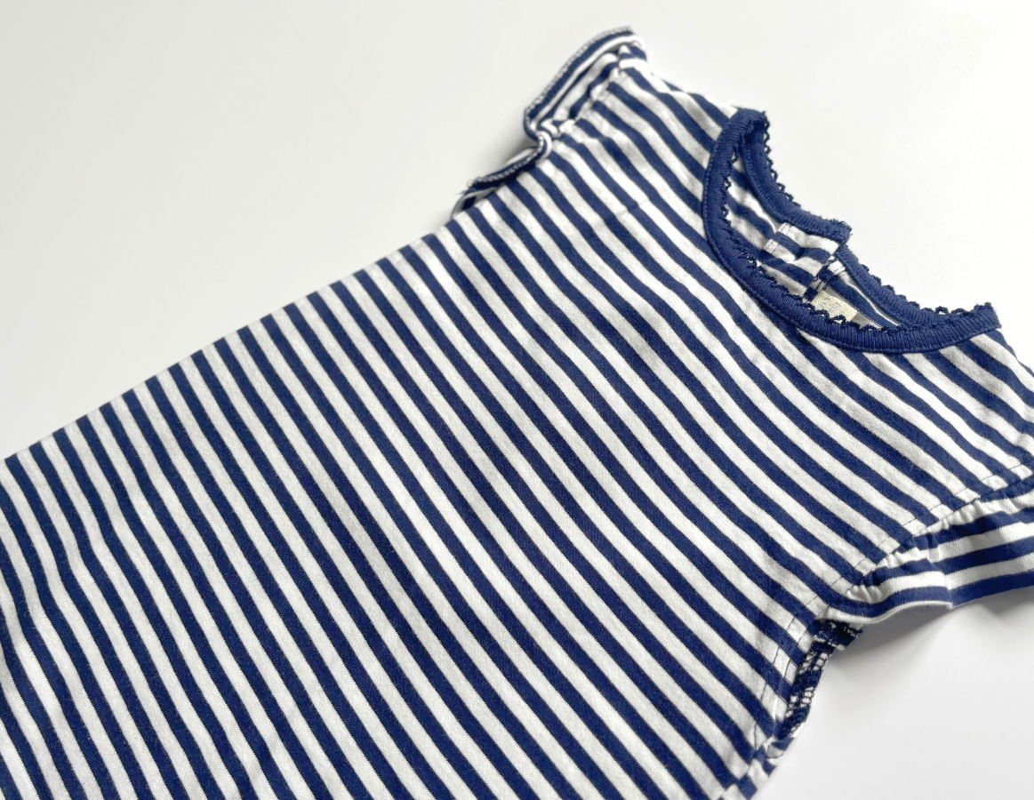 JoJo Maman Bebe striped girls summer t-shirt