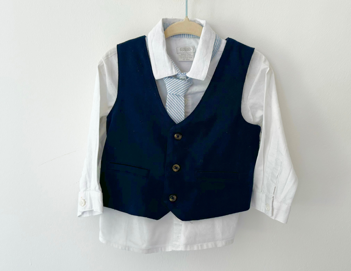 Mamas & Papas Blazer, Shirt, Waistcoat & Tie Set