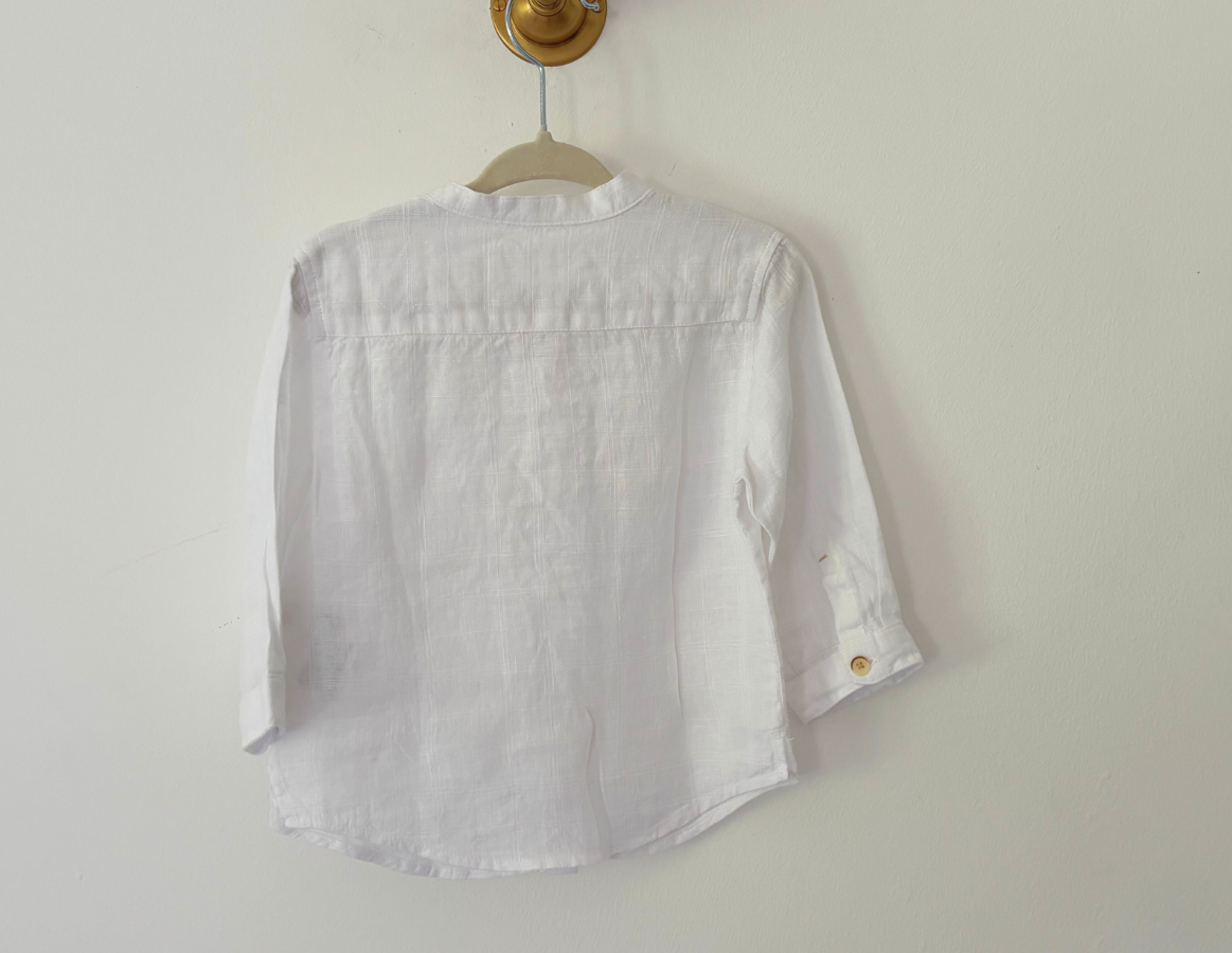 Zara Collarless Shirt - BRAND NEW