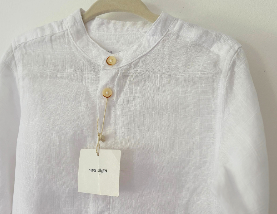 Zara Collarless Shirt - BRAND NEW