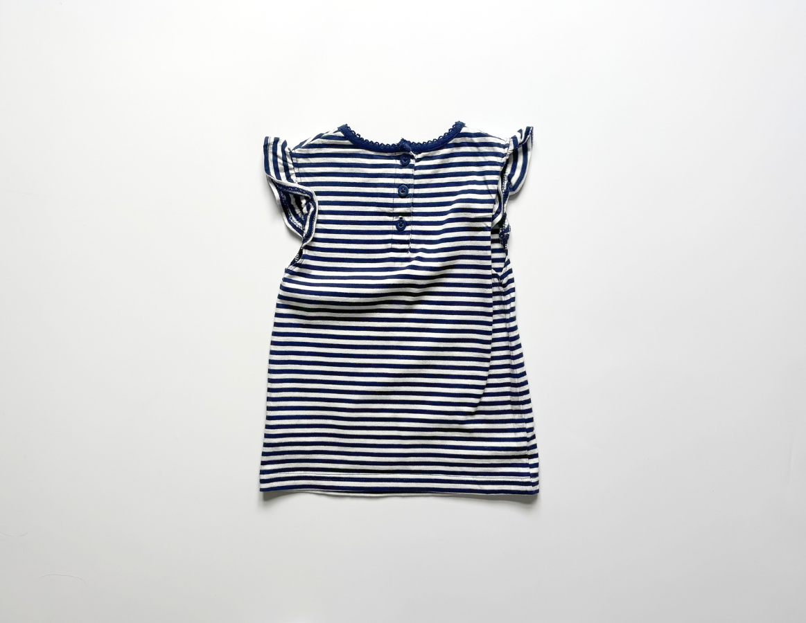 JoJo Maman Bebe striped girls summer t-shirt