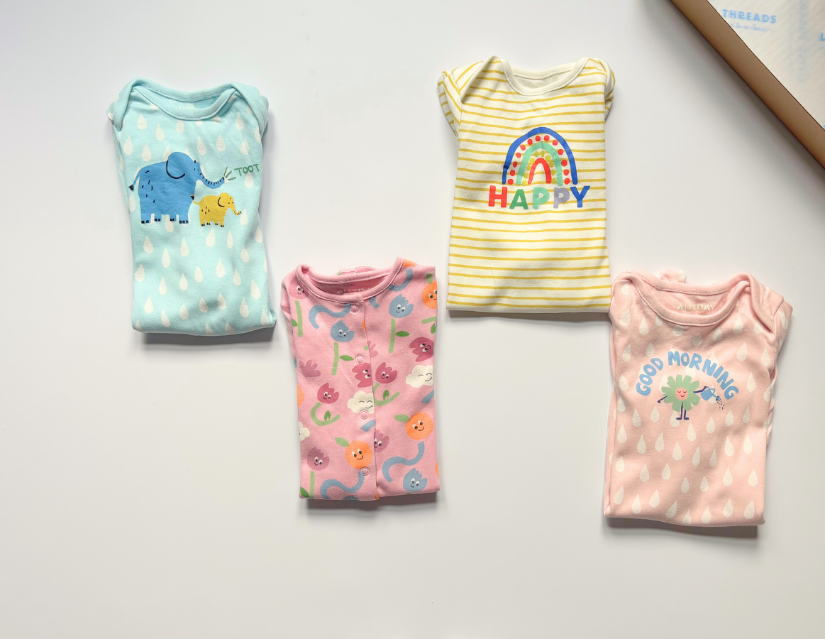 John Lewis Girls Bodysuit Selection - 0-3m