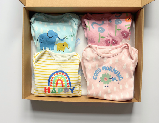 John Lewis Girls Bodysuit Selection - 0-3m