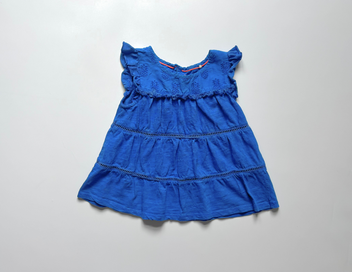 Mini Boden girls summer tiered top
