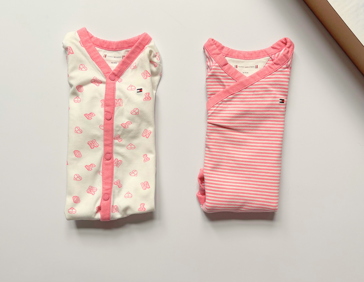Tommy Hilfiger Girls Bodysuit & Vest Duo - 0-3m
