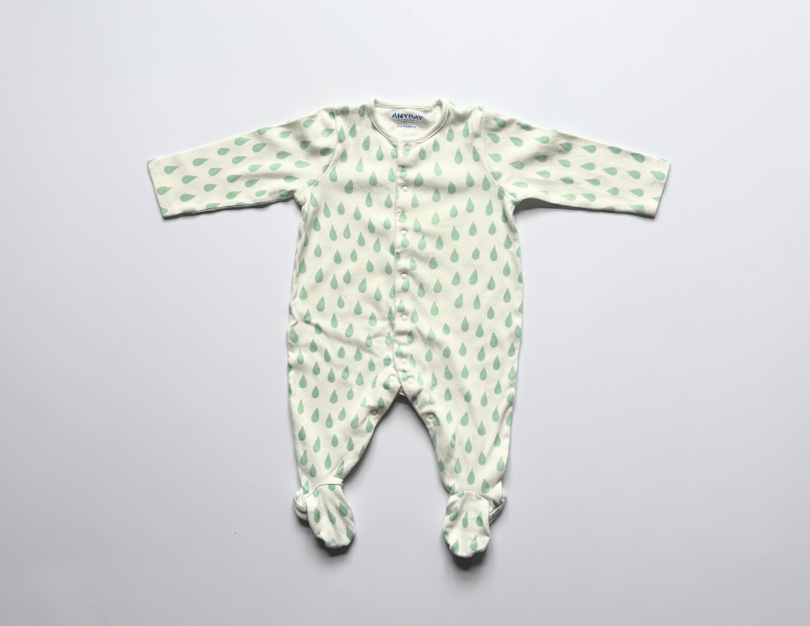 John Lewis Romper & Hat Set 3-6m