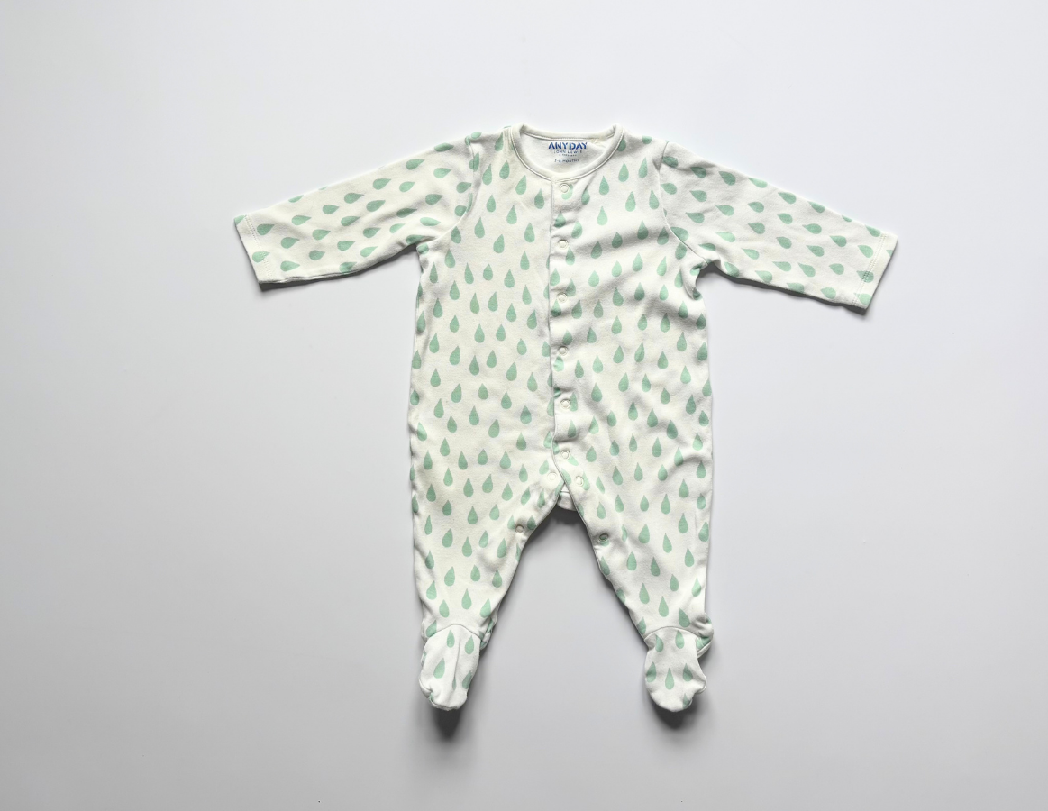 John Lewis Romper & Hat Set 3-6m