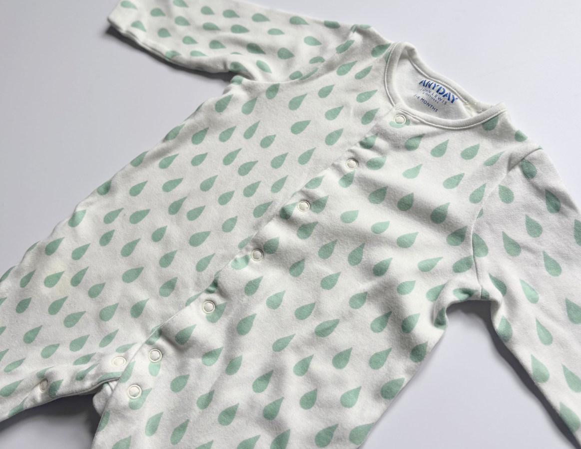 John Lewis Romper & Hat Set 3-6m