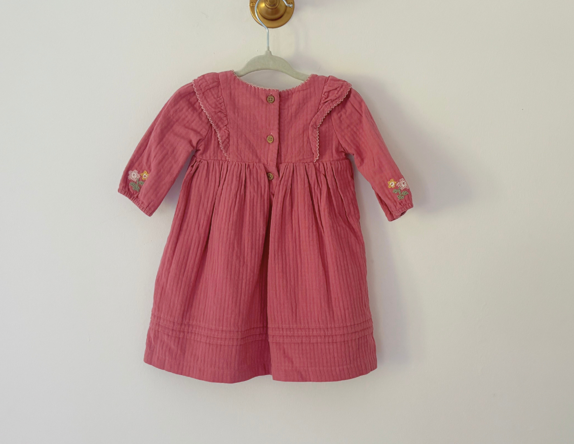 M&S Dusky Pink Rabbit Dress