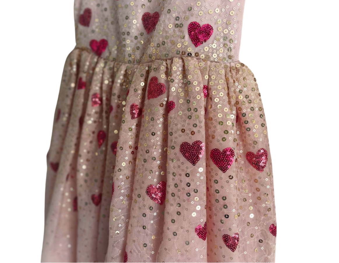 H&M Sequin Heart Party Dress
