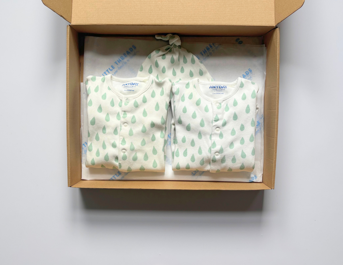 John Lewis Romper & Hat Set 3-6m