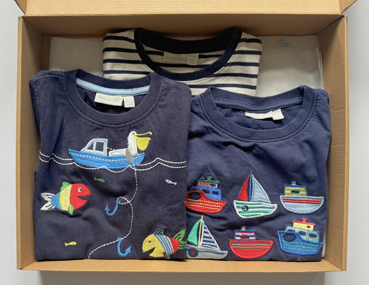 JoJo Maman Bebe Boys Summer T-Shirt Selection 2-3y