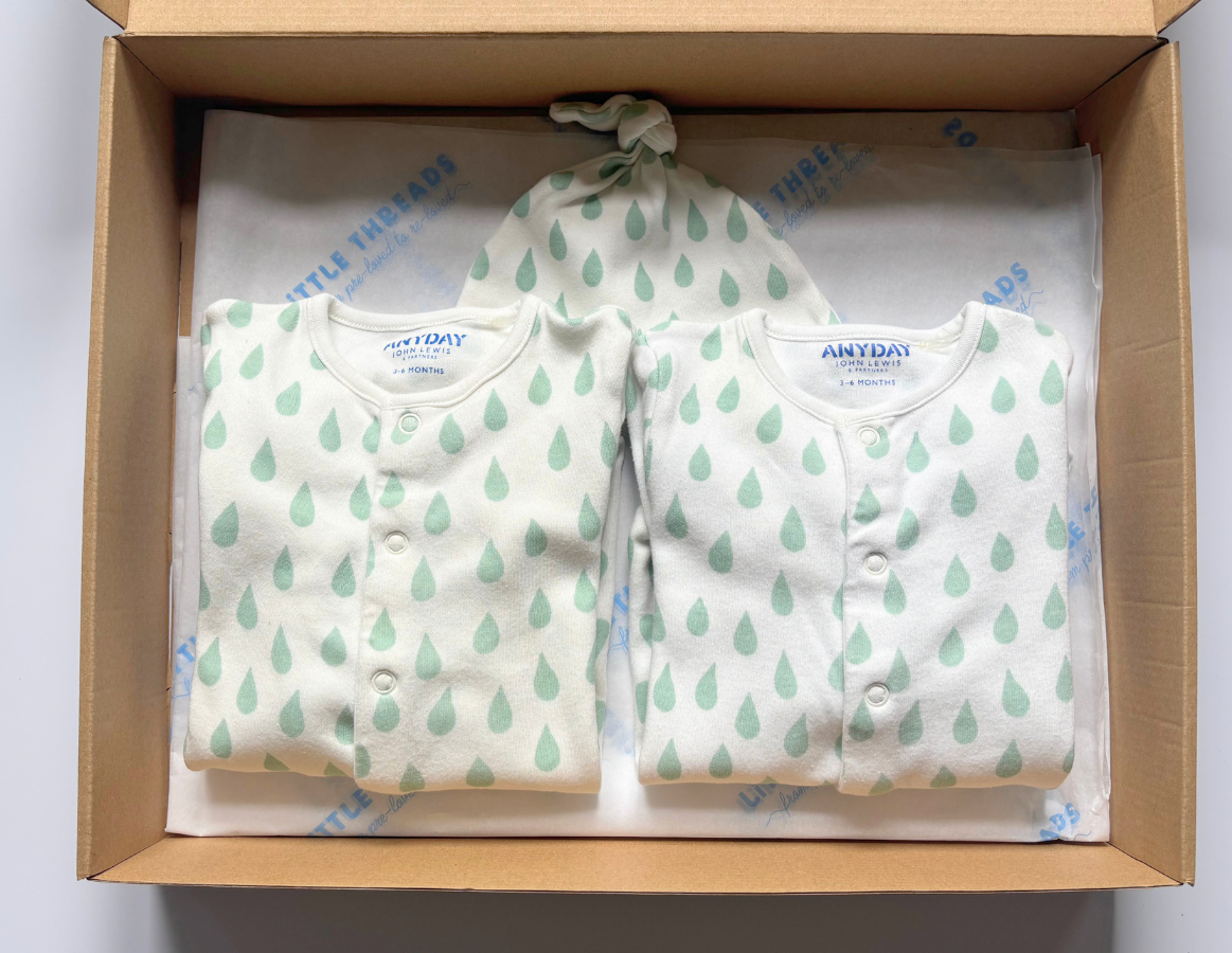 John Lewis Romper & Hat Set 3-6m