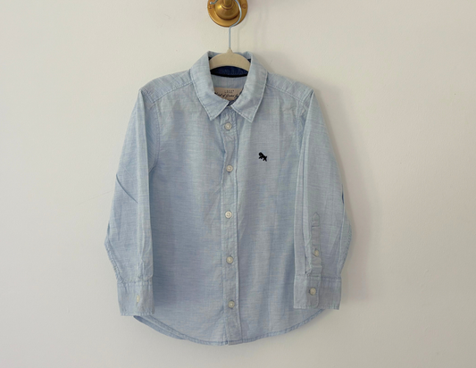 H&M Pastel Blue Cotton Shirt