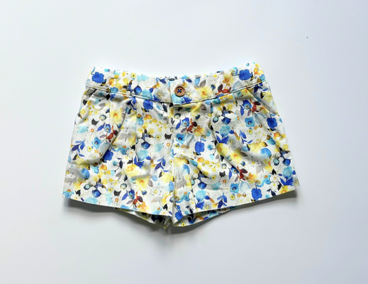 Zara floral summer shorts