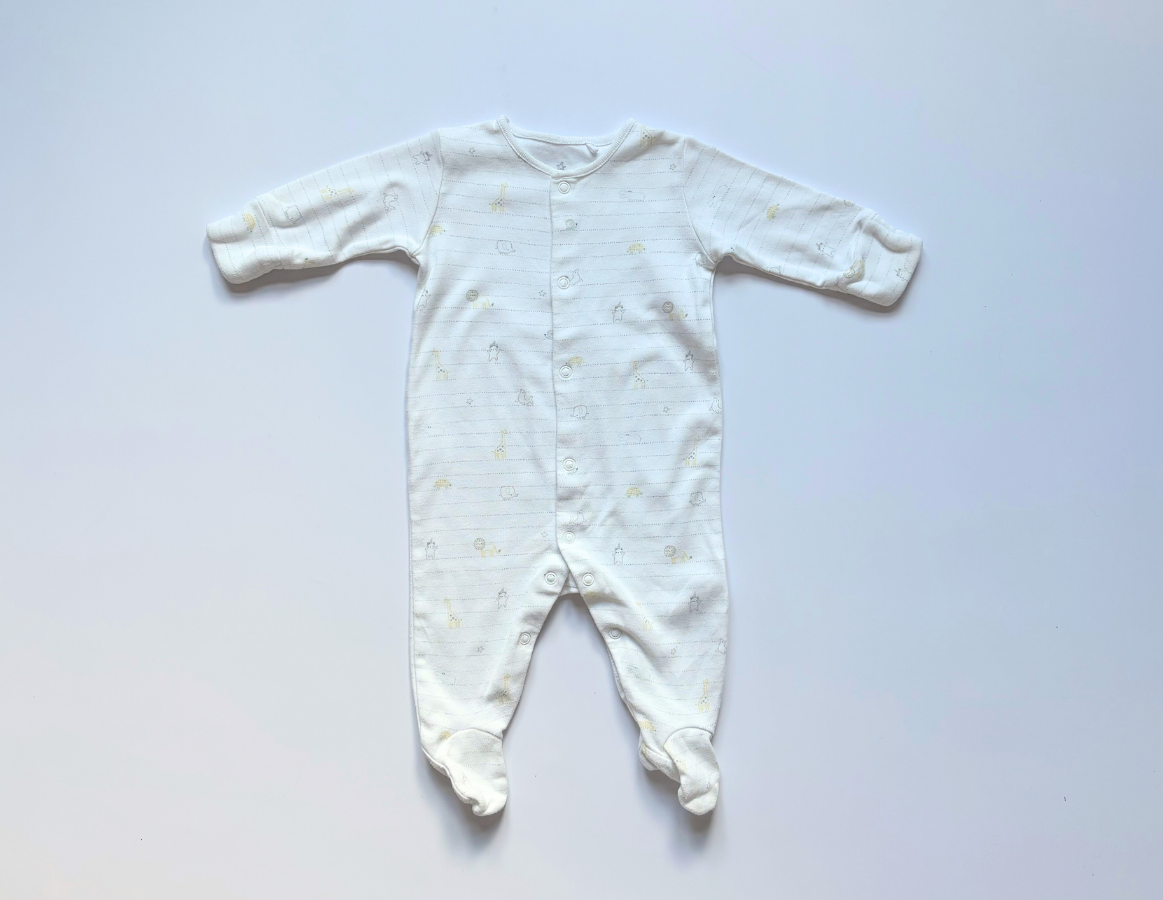 Pure White Unisex Bodysuit Selection 0-3m