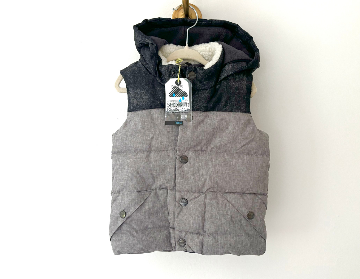 Next Grey/Black Padded Gilet - BRAND NEW