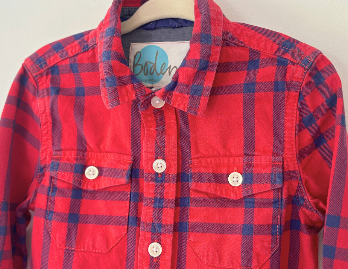 Mini Boden Checked Shirt